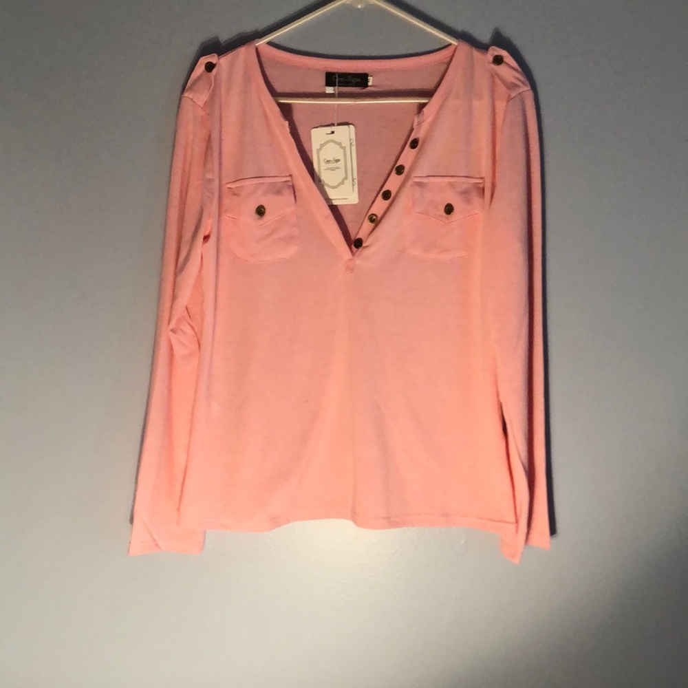 Pink long sleeve shirt